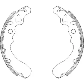 4390.00 REMSA Комплект тормозных колодок