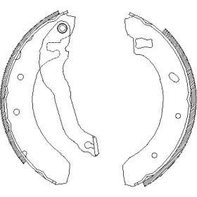 4395.00 REMSA Комплект тормозных колодок