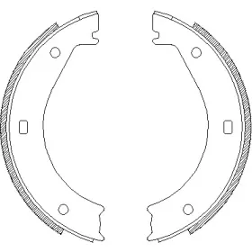 4404.00 REMSA Комплект тормозных колодок, стояночная тормозная система