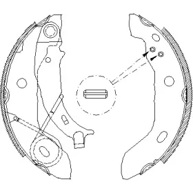 4421.00 REMSA Комплект тормозных колодок