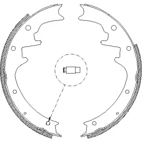 4423.00 REMSA Комплект тормозных колодок