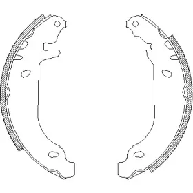 4506.00 REMSA Комплект тормозных колодок