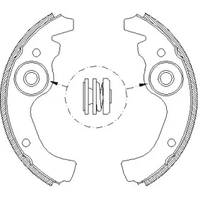 4611.00 REMSA Комплект тормозных колодок