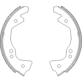 4612.00 REMSA Комплект тормозных колодок