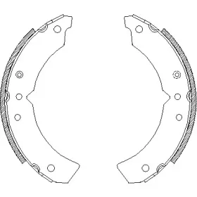 4622.00 REMSA Комплект тормозных колодок