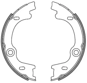 4630.00 REMSA Комплект тормозных колодок, стояночная тормозная система