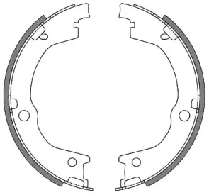 4644.00 REMSA Комплект тормозных колодок, стояночная тормозная система