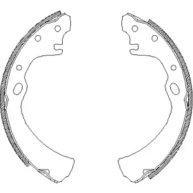 4649.00 REMSA Комплект тормозных колодок