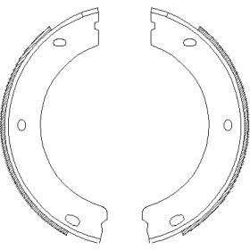 4652.00 REMSA Комплект тормозных колодок, стояночная тормозная система