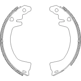 4659.00 REMSA Комплект тормозных колодок