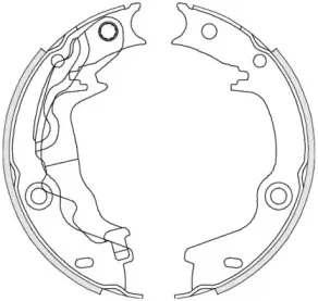4676.00 REMSA Комплект тормозных колодок, стояночная тормозная система