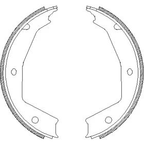 4705.00 REMSA Комплект тормозных колодок, стояночная тормозная система