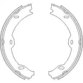4708.00 REMSA Комплект тормозных колодок, стояночная тормозная система