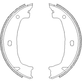 4715.00 REMSA Комплект тормозных колодок, стояночная тормозная система