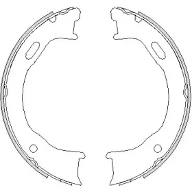 4747.00 REMSA Комплект тормозных колодок, стояночная тормозная система