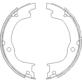 4749.00 REMSA Комплект тормозных колодок, стояночная тормозная система