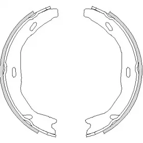 4751.00 REMSA Комплект тормозных колодок, стояночная тормозная система