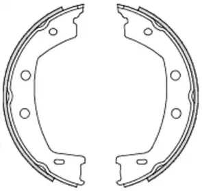 4755.00 REMSA Комплект тормозных колодок, стояночная тормозная система