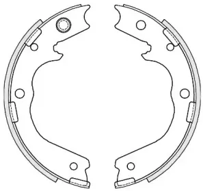 4756.00 REMSA Комплект тормозных колодок, стояночная тормозная система
