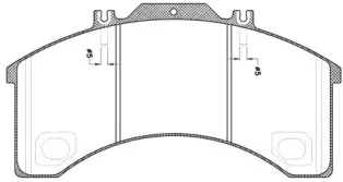 JCA 498.00 REMSA Комплект тормозных колодок, дисковый тормоз