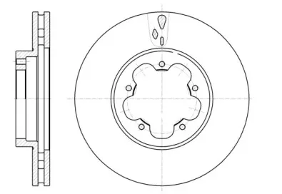 61021.10 REMSA Тормозной диск