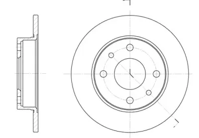 6110.00 REMSA Тормозной диск