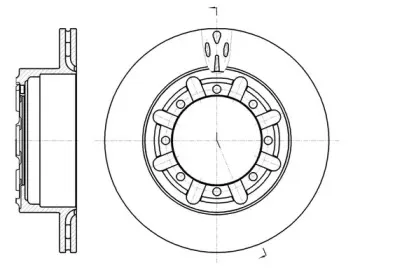 61170.10 REMSA Тормозной диск