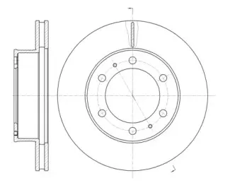61205.10 REMSA Тормозной диск