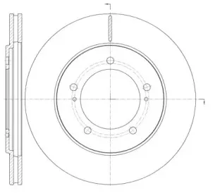 61233.10 REMSA Тормозной диск
