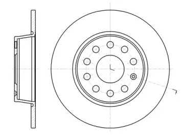 61340.00 REMSA Тормозной диск