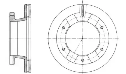 6140710 REMSA Тормозной диск