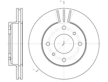 6146.10 REMSA Тормозной диск