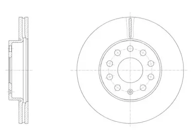 61586.10 REMSA Тормозной диск