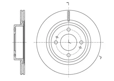 61621.10 REMSA Тормозной диск