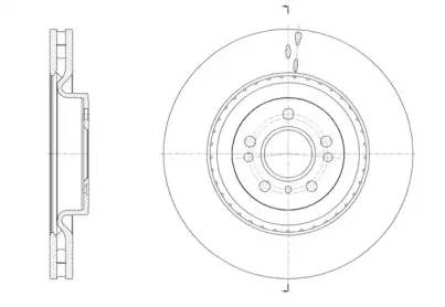 61634.10 REMSA Тормозной диск