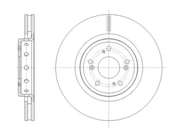 61658.10 REMSA Тормозной диск
