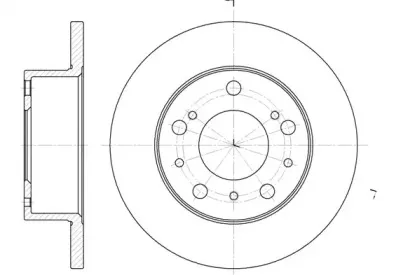 6168.00 REMSA Тормозной диск