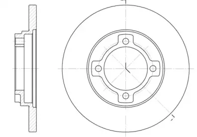 6522.00 REMSA Тормозной диск