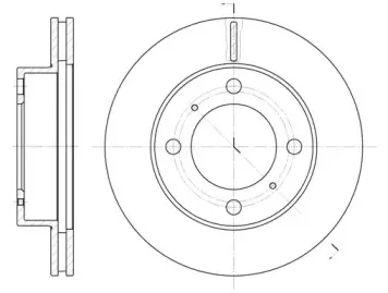 6539.10 REMSA Тормозной диск