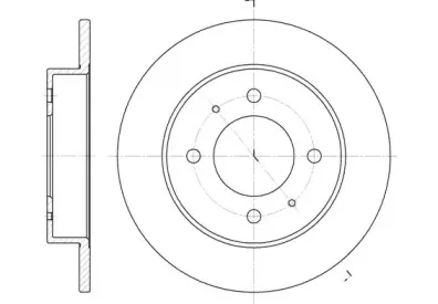 6627.00 REMSA Тормозной диск