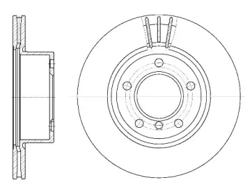 6652.10 REMSA Тормозной диск