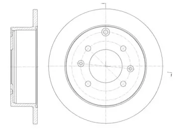 6757.00 REMSA Тормозной диск