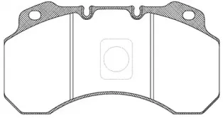 JCA 680.00 REMSA Комплект тормозных колодок, дисковый тормоз