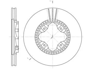 6845.10 REMSA Тормозной диск