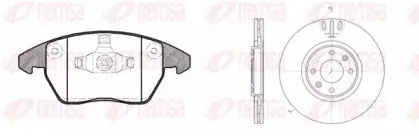 81030.01 REMSA Комплект тормозов, дисковый тормозной механизм