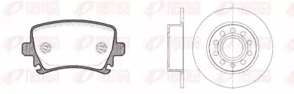 81031.00 REMSA Комплект тормозов, дисковый тормозной механизм