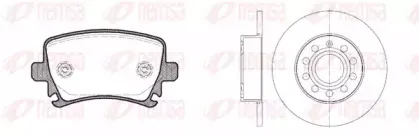 81031.01 REMSA Комплект тормозов, дисковый тормозной механизм