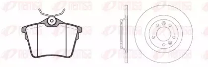 81103.00 REMSA Комплект тормозов, дисковый тормозной механизм