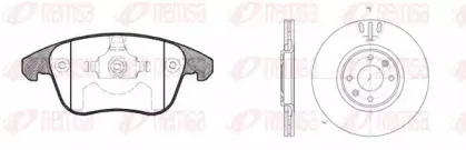 81249.00 REMSA Комплект тормозов, дисковый тормозной механизм
