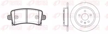 81388.00 REMSA Комплект тормозов, дисковый тормозной механизм